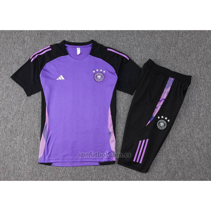 Chandal del Alemania Manga Corta 2024-2025 Purpura - Pantalon Corto